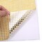 21" x 11" Gold Adhesive Beads Craft DIAMOND Label Sheet DIY Crafts